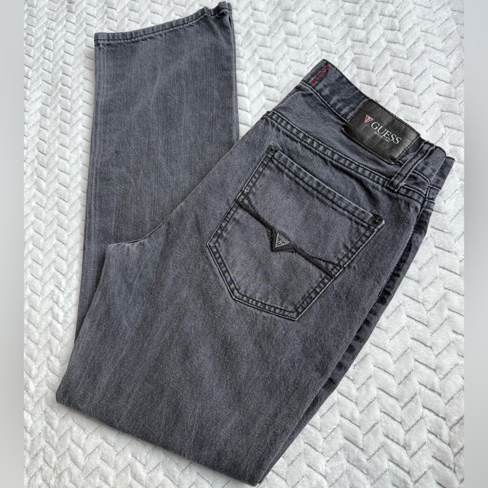 Guess Gray Straight Jeans Timeless and Versatile